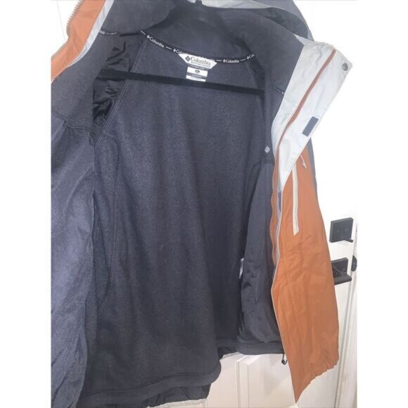 Columbia Sportswear Men's X-Large Gray Orange OmniTech TitaniumWaterproof Jacket - Picture 5 of 8
